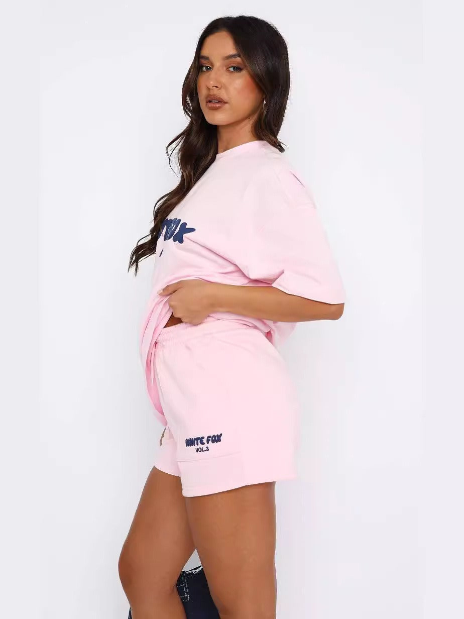 Casual Loose Trendy Cute Lounge T-shirt & Shorts.